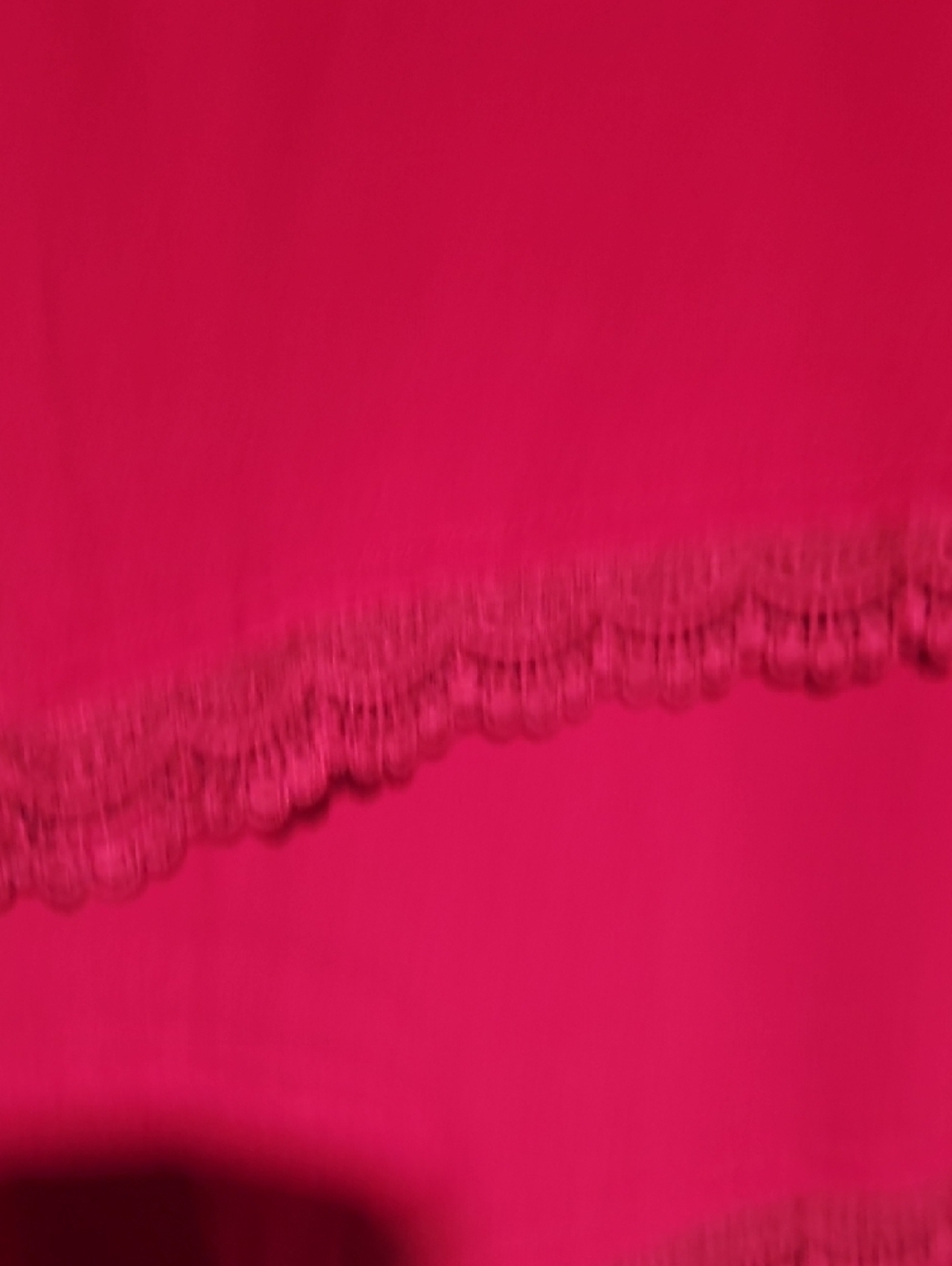 Grace Karin Red Lace-Striped Long Sleeve Blouse - Picture 4 of 5